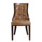 Manhattan Comfort Fifth Avenue Faux Leather Dining Chair (Set of Two) in Saddle and Walnut DC008-SA - alternate 2